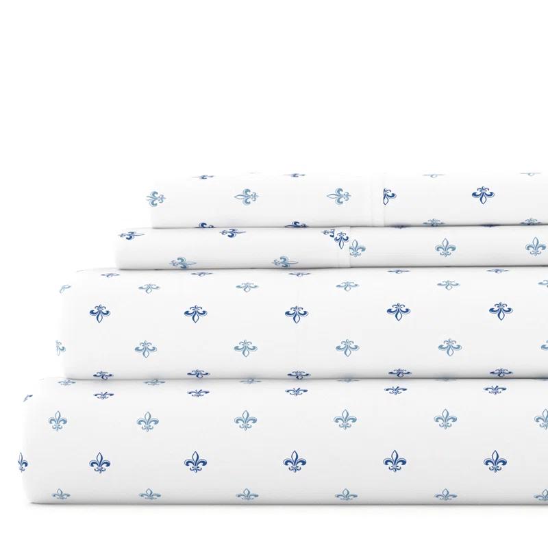 Becky Cameron Home Fleur De Lis Pattern Sheet Set