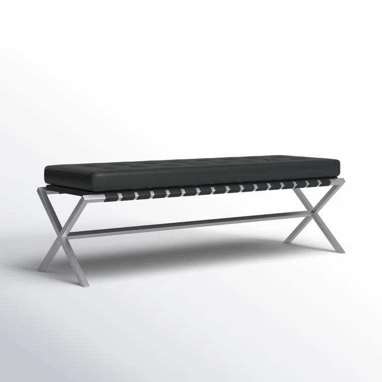 Canton 56" Vegan Leather Bench