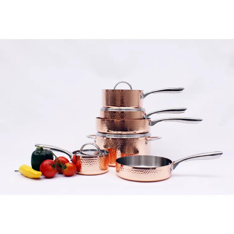 BergHOFF BergHOFF Vintage 10 Piece Hammered Copper Cookware Set