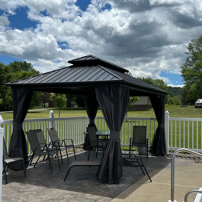 Purple Leaf Aluminum Patio Gazebo