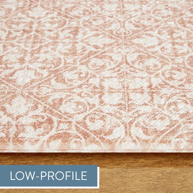 Town & Country Living TOWN & COUNTRY BASICS Comfort Plus Non-Slip Backing Vintage Medallion Tile Anti Fatigue Comfort Mat