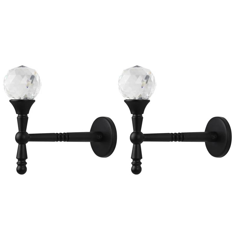 House of Hampton® Steele Crystal Curtain Holdback (Set of 2)