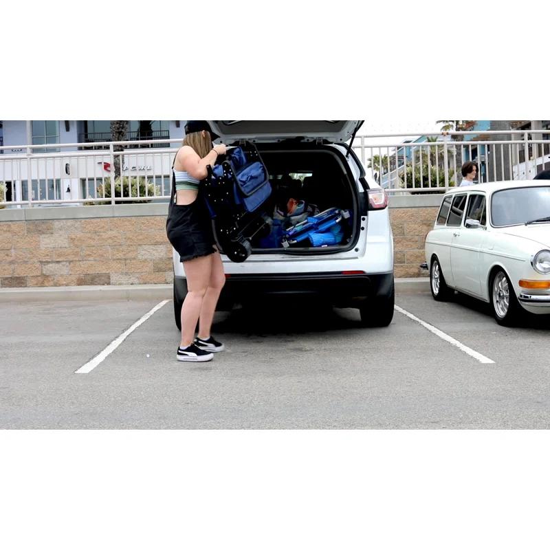 WonderFold Outdoor S3 Push & Pull Folding Utility Wagon With Brakes