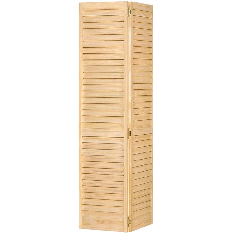 Kimberly Bay Louvered Wood Unfinished Plantation Bi-Fold Door & Reviews | Wayfair