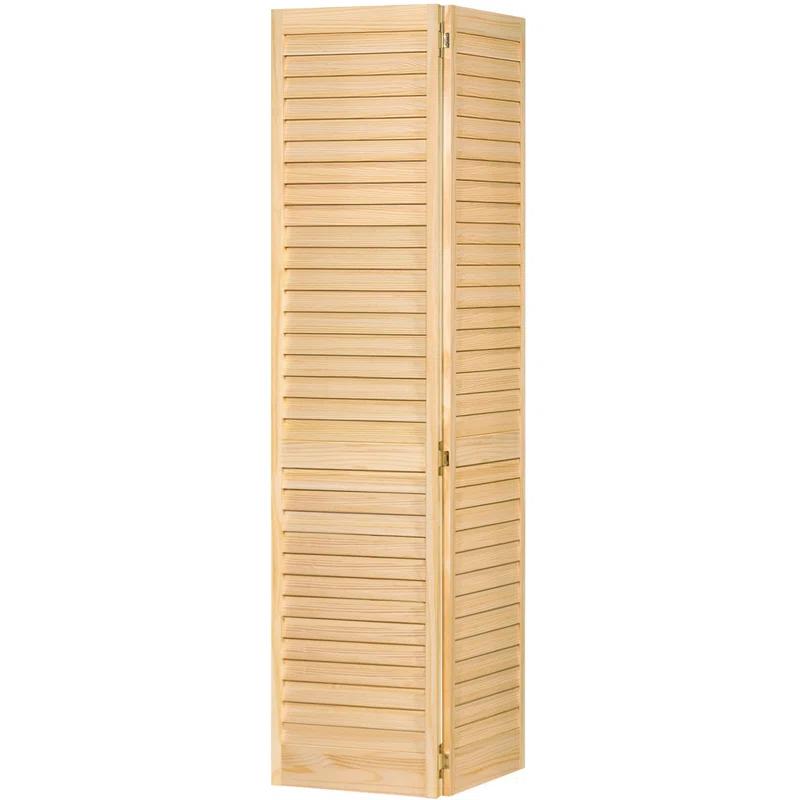 Kimberly Bay Louvered Wood Unfinished Plantation Bi-Fold Door & Reviews | Wayfair