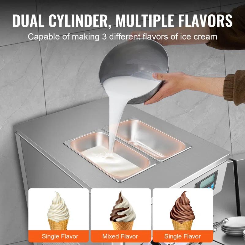 VEVOR VEVOR Soft Serve Ice Cream Machine Maker