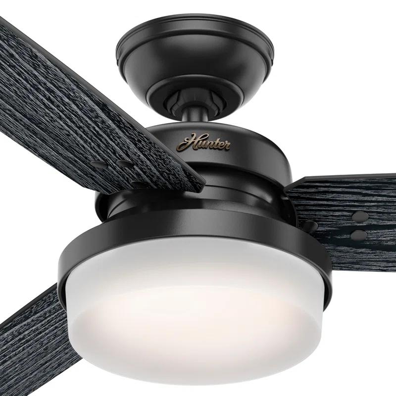 Hunter Fan 52" Sentinel 3 -Blade Standard Ceiling Fan with Remote Control and Light Kit Included