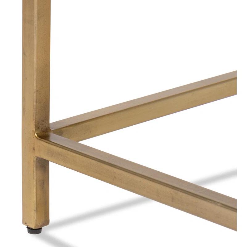 Sarreid Ltd Christian Marble Top End Table