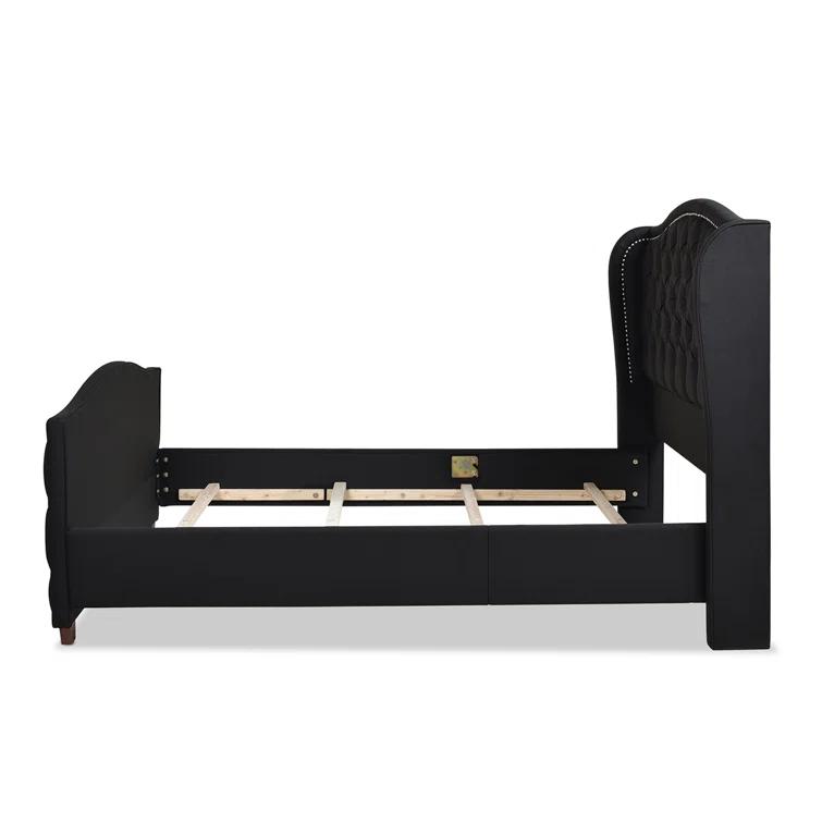 Coleman Upholstered Wingback Bed