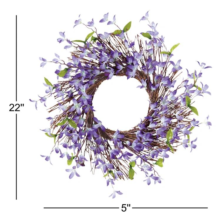 Primrue Faux 22'' Wreath