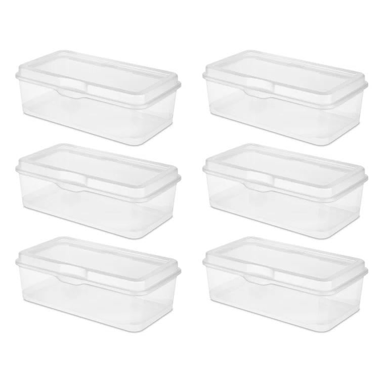 Sterilite Sterilite Plastic Stacking FlipTop Latching Storage Box Container