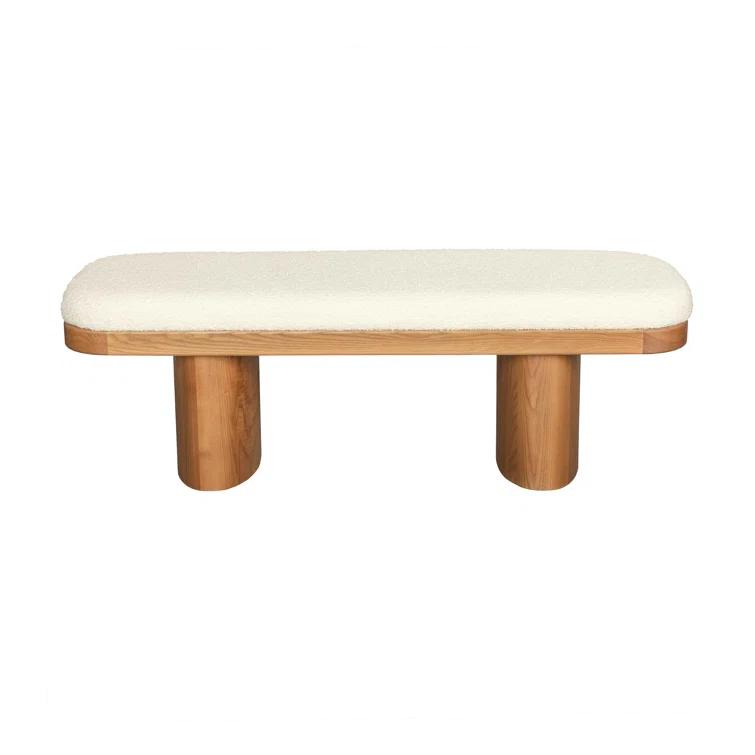 AllModern Hilarie 48" Boucle Bench & Reviews | AllModern