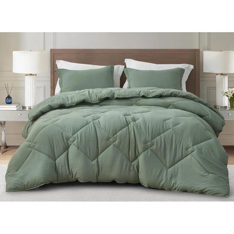 Chezmoi Collection Logan Solid Comforter Set