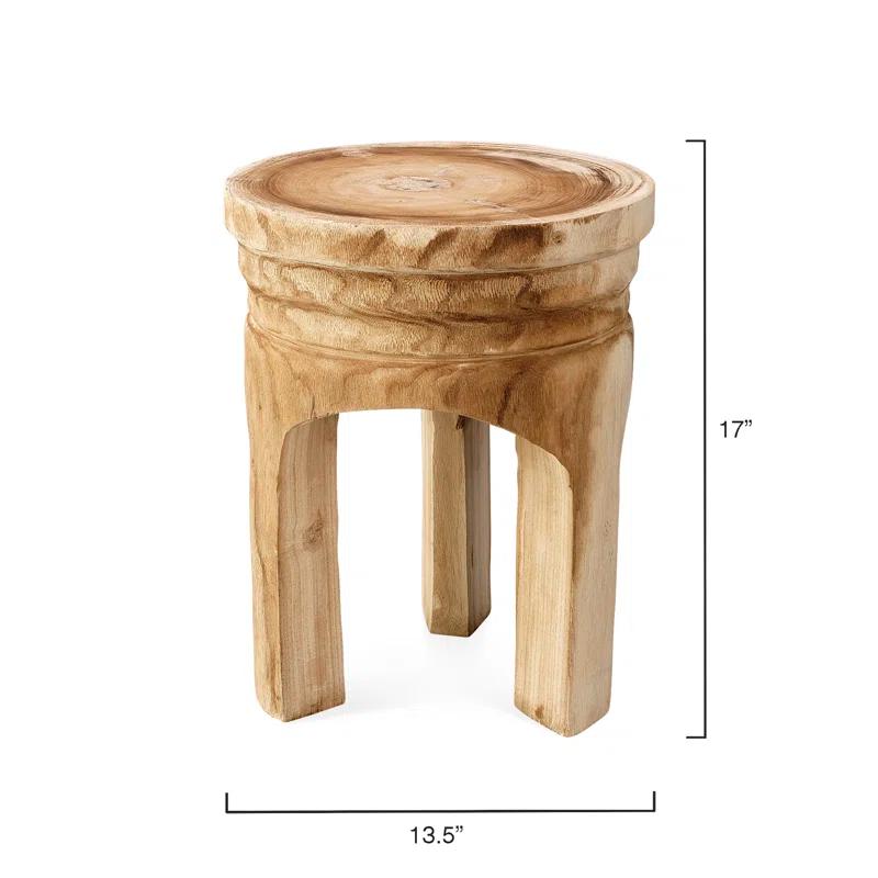 Everdeen Solid Wood Accent Stool