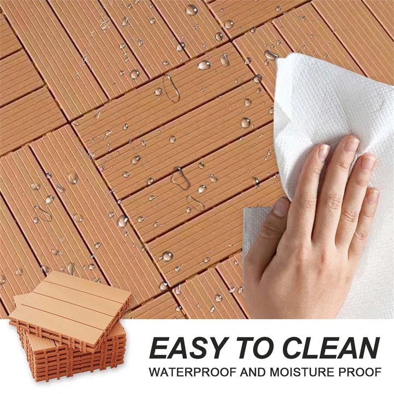 HBI home Plastic Composite Deck Tiles Set of 35pcs