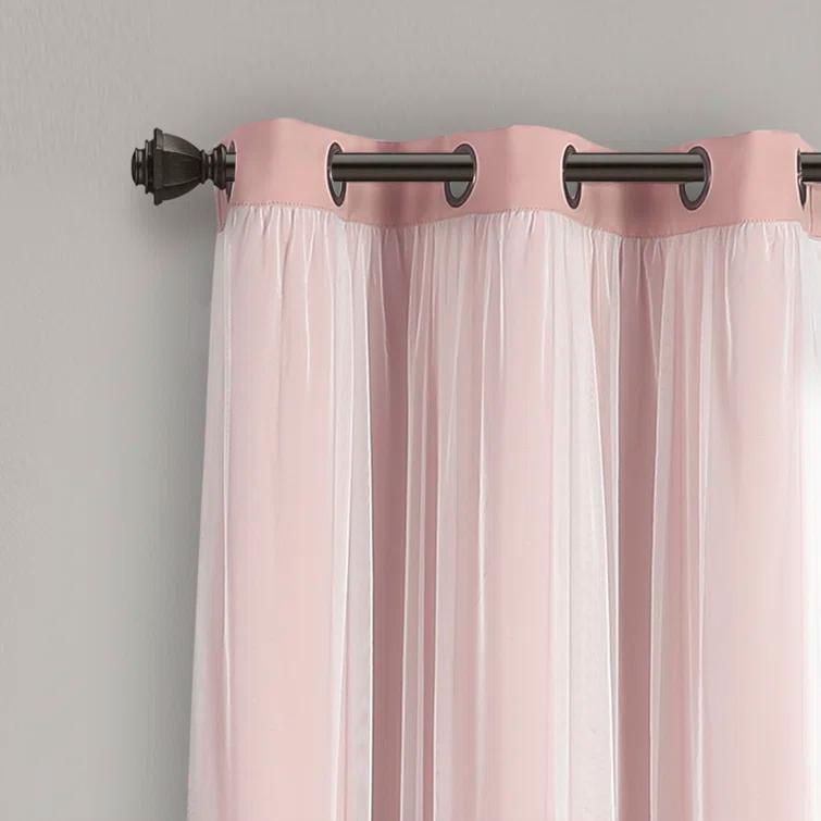 Lush Decor Polyester Blackout Curtain Pair (Set of 2)