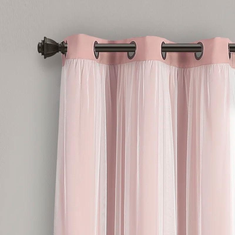 Lush Decor Polyester Blackout Curtain Pair (Set of 2)