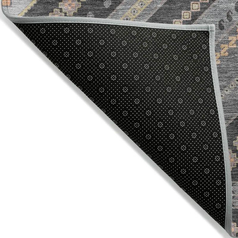 Machine Washable Indoor/Outdoor Chayden ACN1010 Gray Rug
