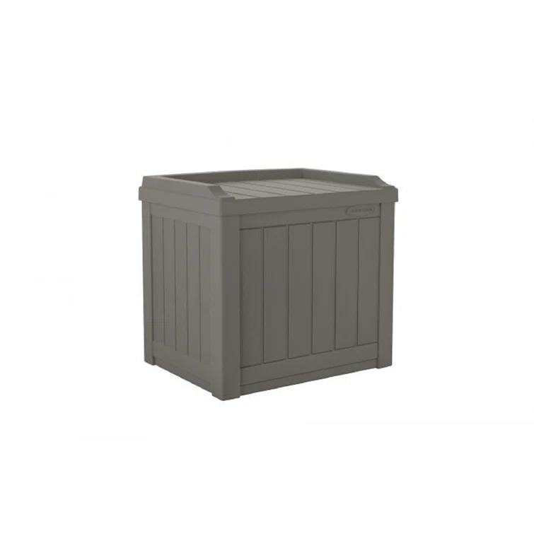 Suncast 22'' W 22 Gallons Water Resistant Resin Deck Box in Gray