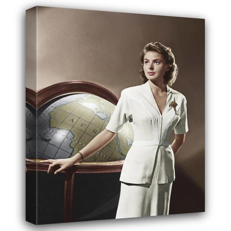 Astoria Grand Astoria Grand Hollywood Photo Archive Gallery Wrapped Canvas Art Titled: Ingrid Bergman - Casablanca
