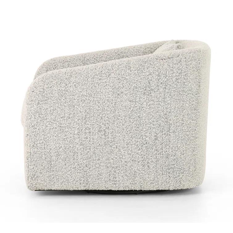 Ren Swivel Chair - Gray Boucle