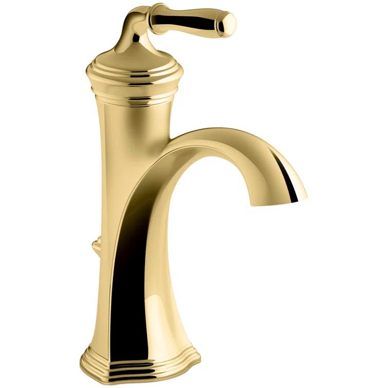 Kohler Devonshire® Single-Handle Bathroom Sink Faucet with Drain Assembly, 1.2 GPM K-193-4-PB