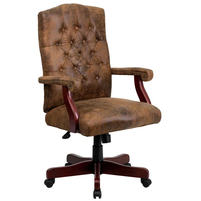 Flash Furniture Executive Swivel Office Chair with Arms