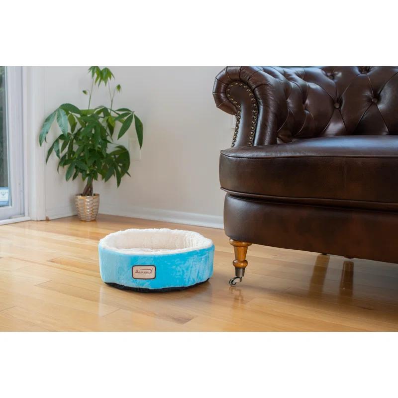 Armarkat Cat Bed Velvet Bolster Pet Bed