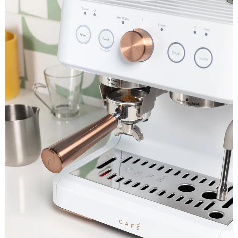 Café ™ Matte White Bellissimo Semi-Automatic Espresso Machine
