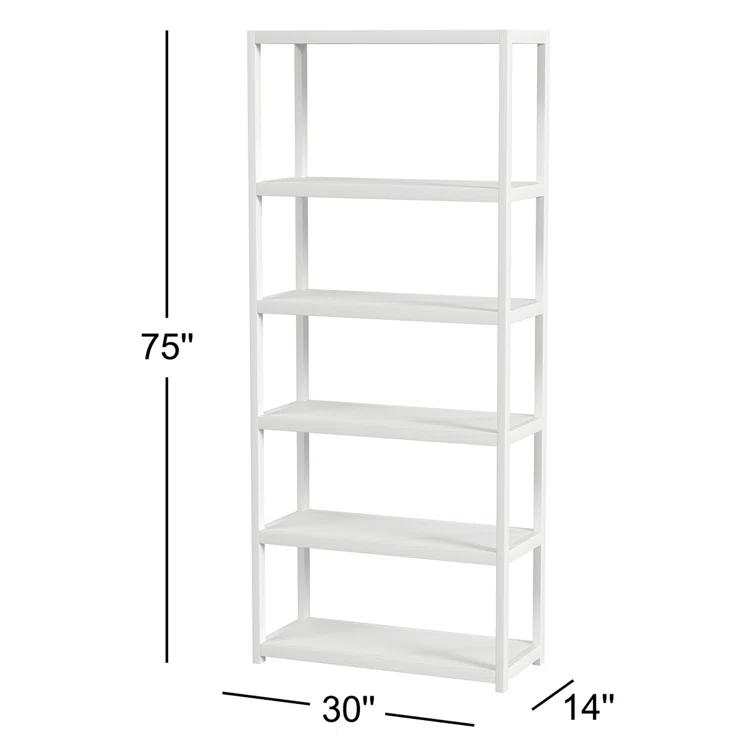Butler Specialty Company Lark 5 Tier 30Wx75H Etagere Bookcase - Light Brown