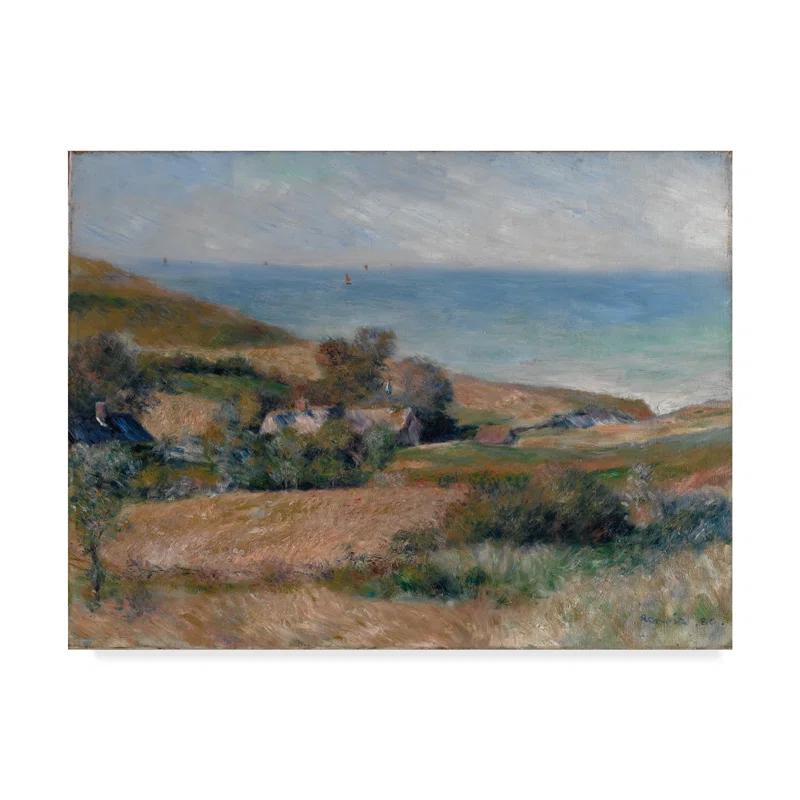 Vault W Artwork Pierre Auguste Renoir " View Of The Seacoast " by Pierre-Auguste Renoir
