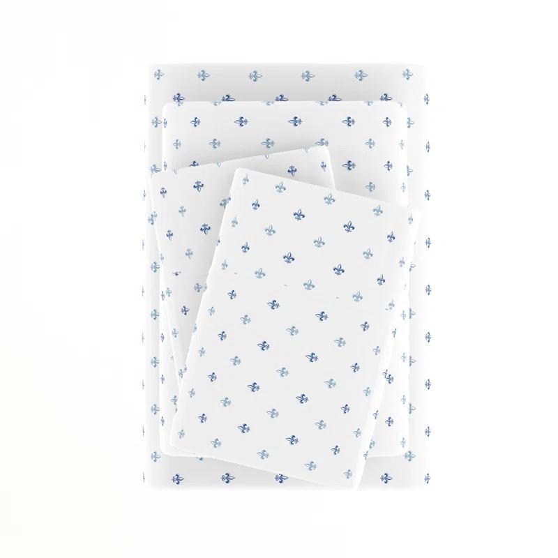 Becky Cameron Home Fleur De Lis Pattern Sheet Set
