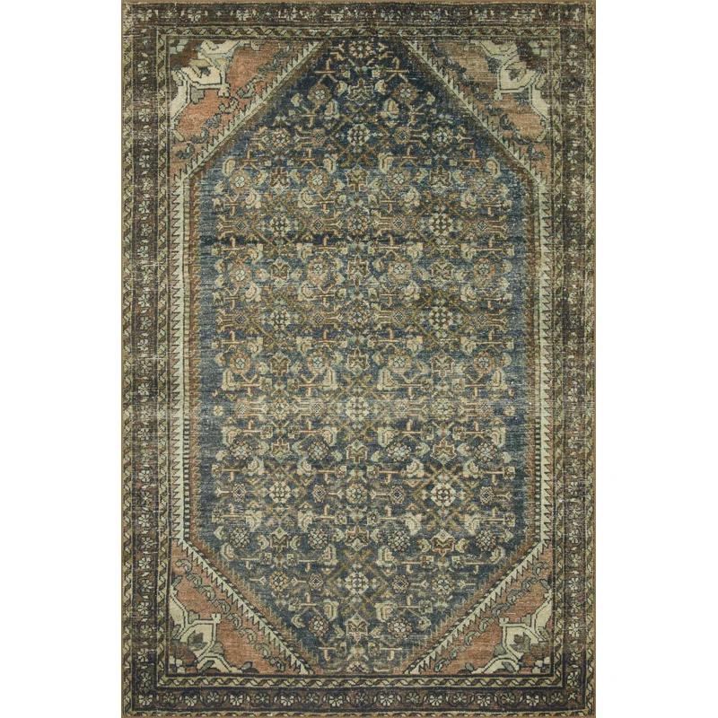 Banks I Rug by Magnolia Home by Joanna Gaines x Loloi - Denim and Clay / 3'6" x 5'6"