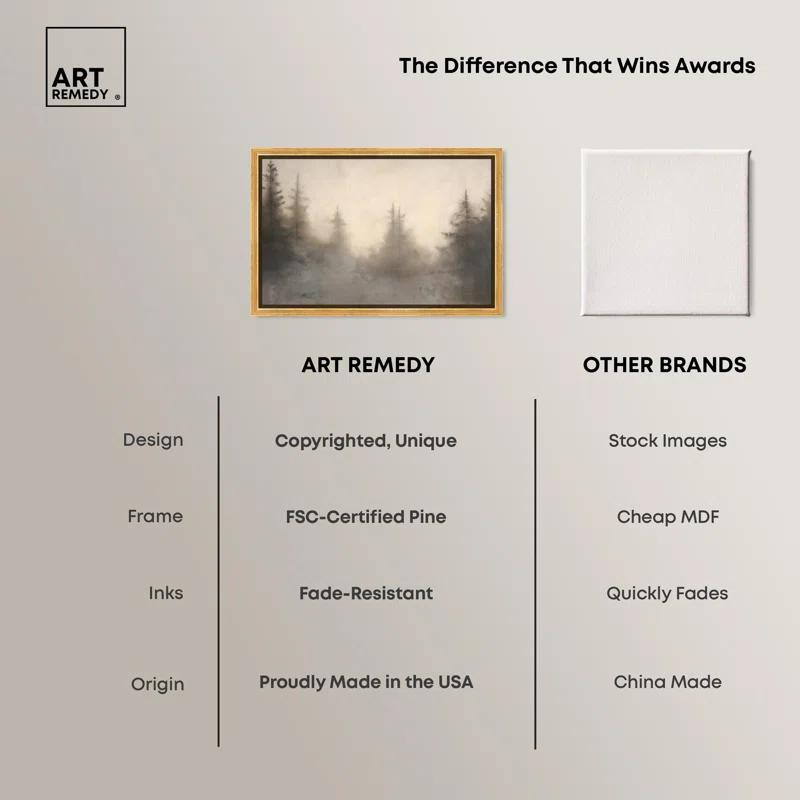 Art Remedy Forest's Breath Canvas Vintage Art Prints by Art Remedy