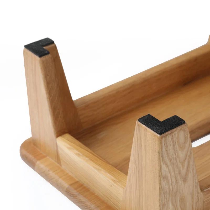 CONSDAN Oak Wood Step Stool