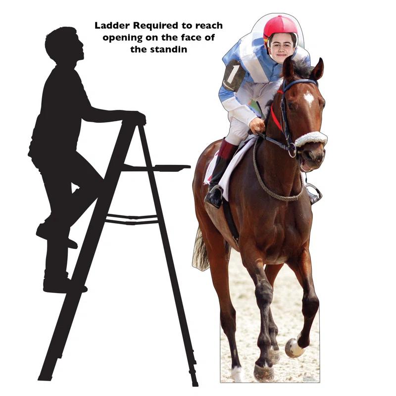 Horse and Jockey Standin
