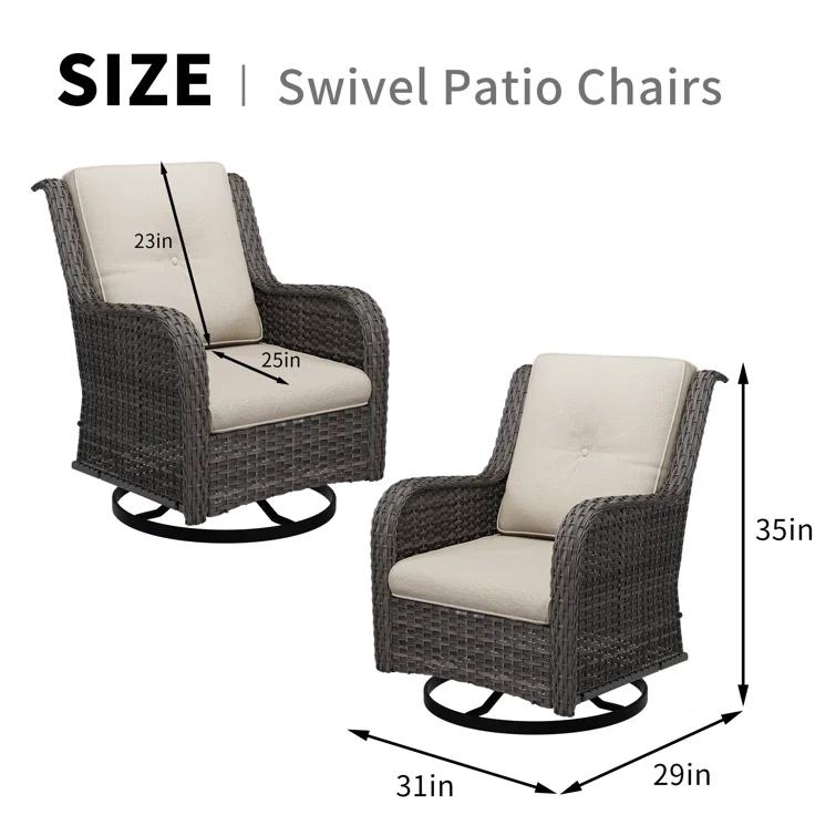Outdoor Dining Armchair with Cushion