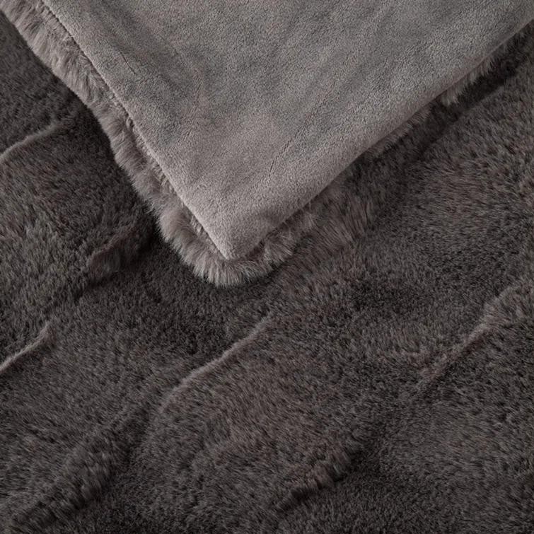 Madison Park Vivienne Faux Fur Throw