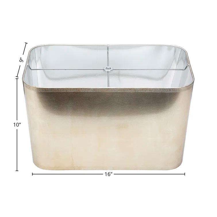 Couture, Inc. Foil Acrylic Paper Rectangular Lamp Shade & Reviews | Wayfair