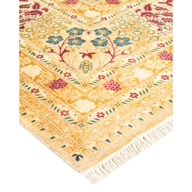 Isabelline Vladanka One-of-a-Kind 8' 3" X 10' 1" 2000s Wool Area Rug in Yellow