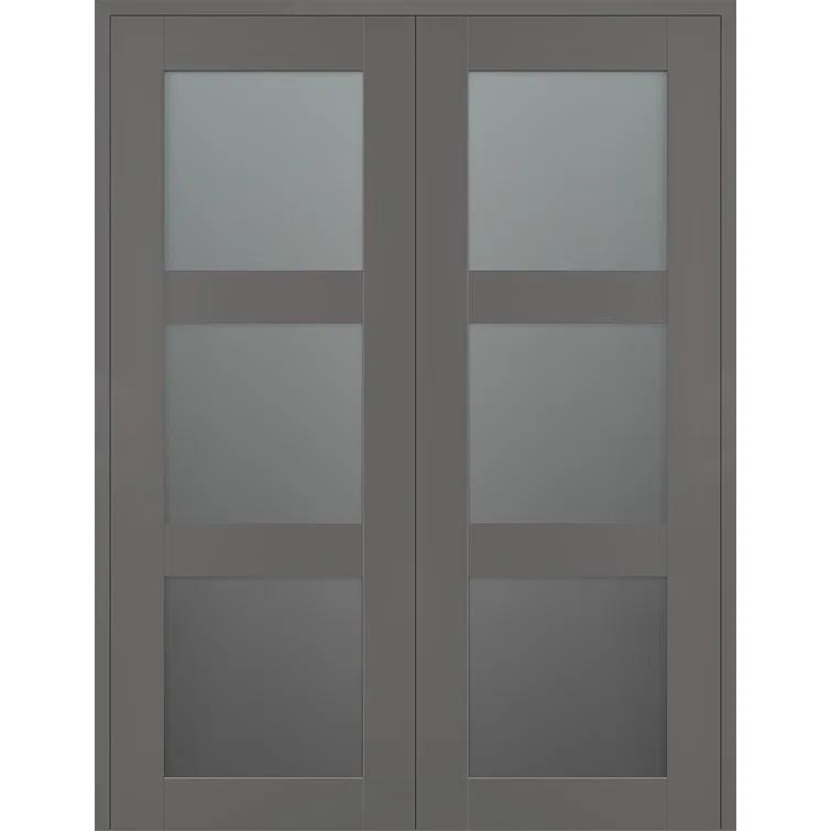 Belldinni Avon 3 Lite Manufactured Wood and Glass Composite Double Frech Doors & Reviews | Wayfair
