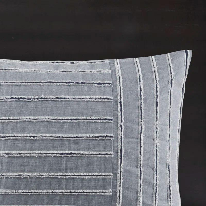 Madison Park Signature Essence Oversized Cotton Clipped Jacquard Comforter Set