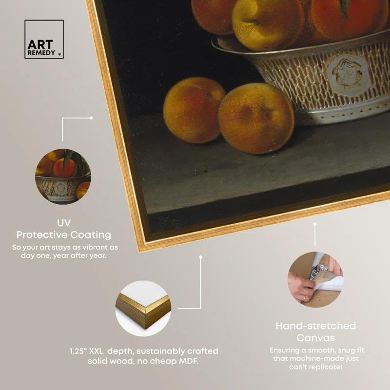 Art Remedy Still Life with Peaches Canvas Vintage Farm Wall Art by Art Remedy