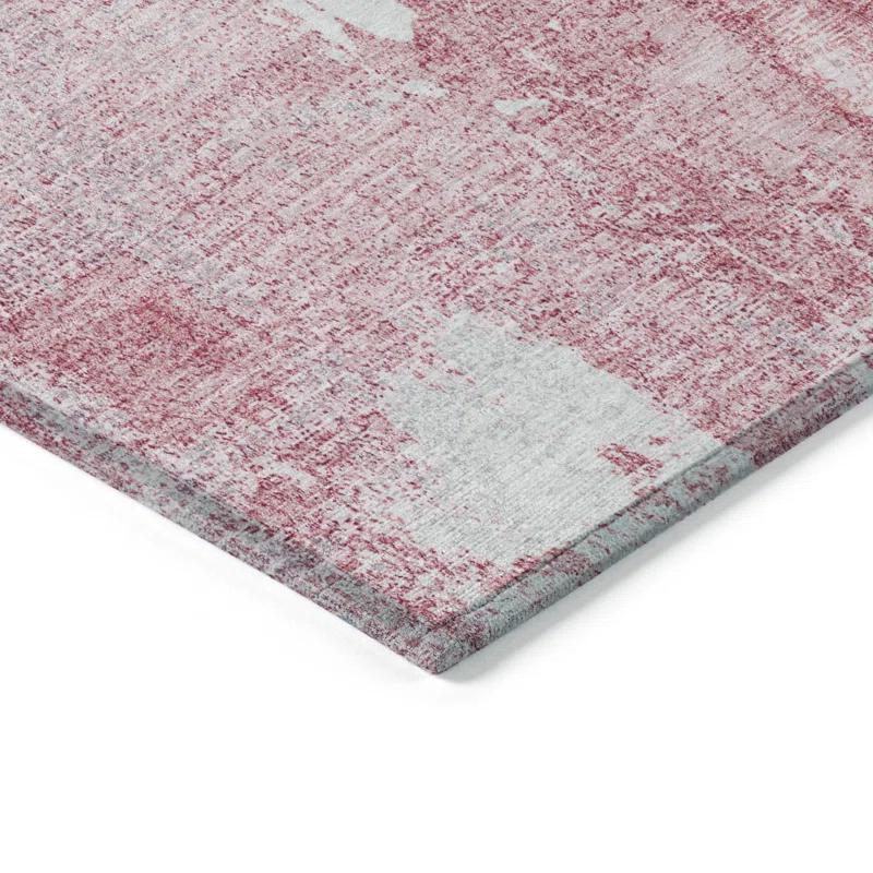 Machine Washable Indoor/Outdoor Chayden ACN989 Pink Rug