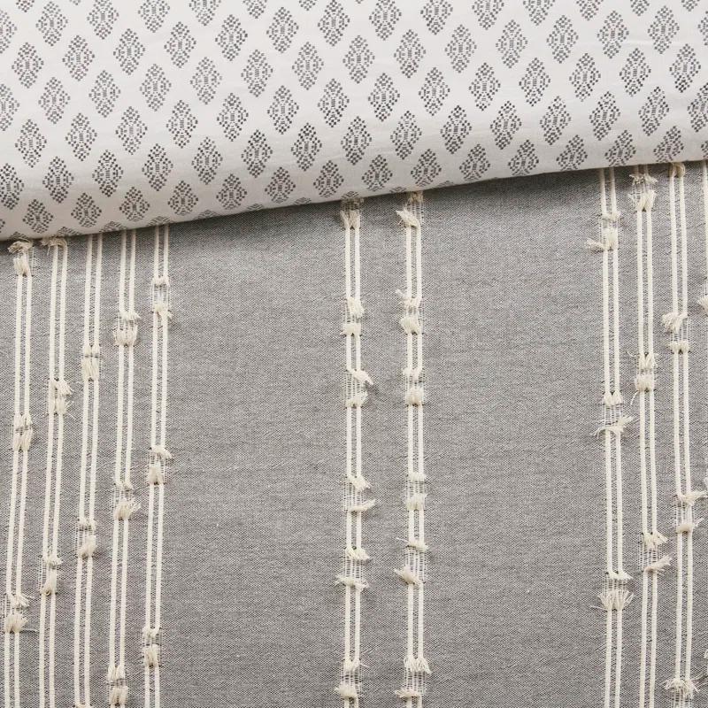 INK+IVY 3 Piece Cotton Jacquard Bedding Set