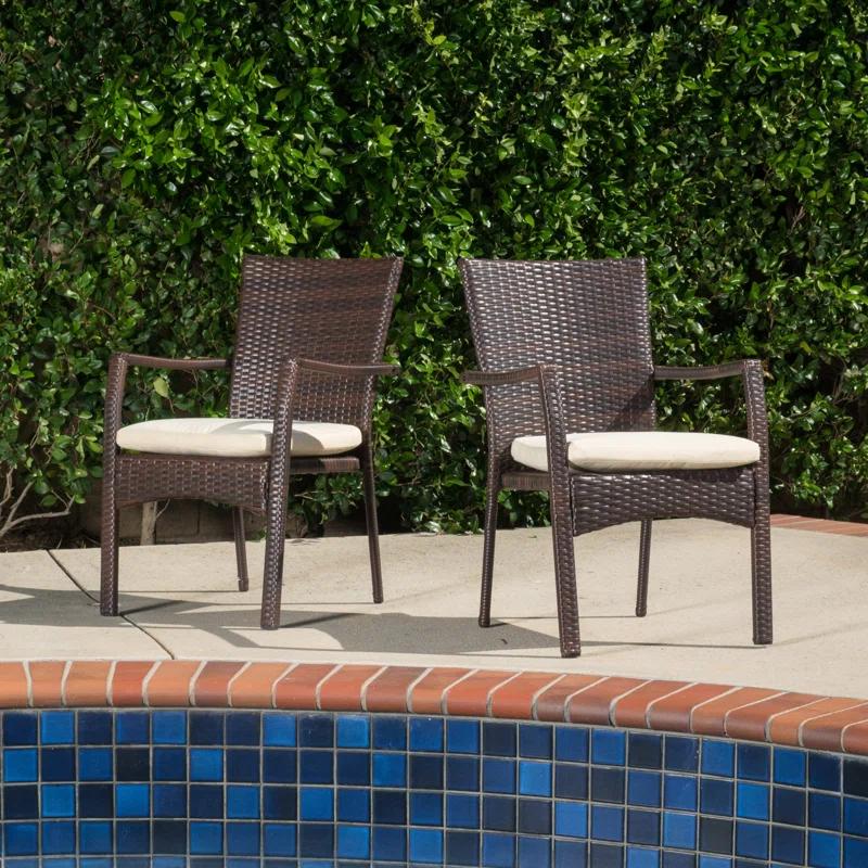 Wrought Studio™ Ault 3 Piece Conversation Set with Cushions