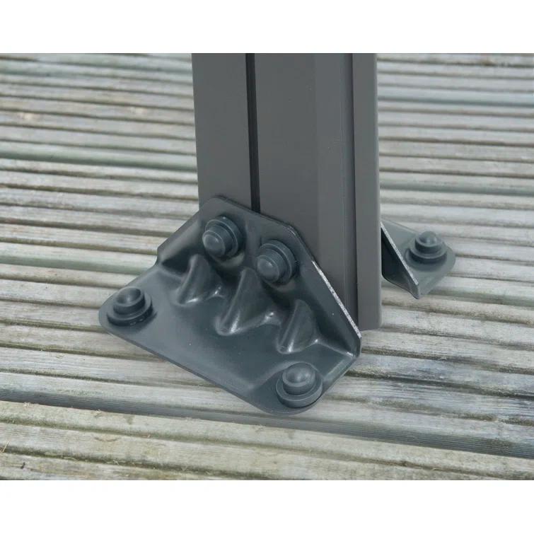 Canopia Palram - Canopia Palermo 10' X 10' Aluminum Hardtop Gazebo With Polycarbonate Roof Panels Durable Outdoor Patio Shelter Gray/Bronze