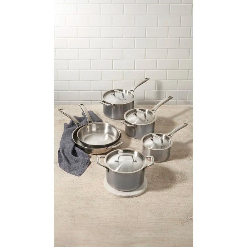 Le Creuset ® Essential Stainless Steel 10-Piece Cookware Set