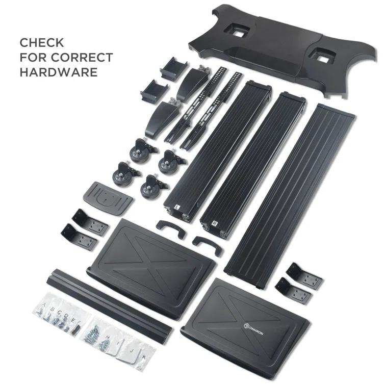 ONKRON Mobile TV Stand for 60-100 Inch Flat/Curved TV up to 301 lbs, Heavy Duty TV Stand Height Adjustable