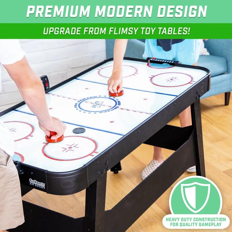 GoSports GoSports 54 Inch Air Hockey Arcade Table for Kids & Adults - Black